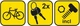 Zamek rowerowy Dunlop typu U z linką i uchwytem (8711252472232) - obraz 3