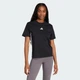 Женская футболка Essentials 3-Stripes Cotton adidas JD0846 (XS) черный (4067887534840) - изображение 1