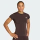 Женская футболка Power Essentials Workout Contour adidas KD0114 (L) коричневый (4068815223461) - изображение 4