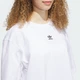 Женская укороченная футболка Essentials Crop adidas JJ3385 (2XL) белый (4067902568669) - изображение 4