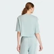 Женская футболка Essentials 3-Stripes Cotton Loose adidas KC5223 (2XL) зеленый (4068804869229) - изображение 2