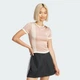 Жіноча футболка Knitted 3-Stripes Short adidas JJ0962 (2XS) бежевий (4067905947973) - зображення 1