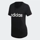 Женская футболка Essentials Linear adidas DP2361 (XS) черный (4060509063766) - изображение 1