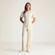 Жіночі штани adidas by Stella McCartney Straight Leg adidas JX6772 (XS) бежевий (4068808051439) - зображення 3