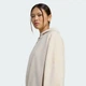 Женская толстовка SOFT LUX FULL-ZIP adidas KT0443 (2XS) бежевый (4068822051781) - изображение 4