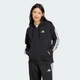 Женская толстовка Essentials 3-Stripes Full-Zip Fleece adidas JE1283 (2XL) черный (4067902070339) - изображение 1
