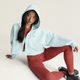 Женское укороченное худи adidas by Stella McCartney Sportswear adidas JZ0655 (L) зеленый (4068814652903) - изображение 4