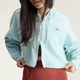 Женское укороченное худи adidas by Stella McCartney Sportswear adidas JZ0655 (L) зеленый (4068814652903) - изображение 5