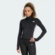 Женская олимпийка Workout Essentials Zip Through Jacket 3-Stripes adidas KB7843 (L) черный (4068809054194) - изображение 1