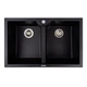 Гранітна мийка VALESO VIATRIX 7950 матова Чорна - зображення 1