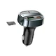 Автомобільний FM трансмітер HOCO E70 Bluetooth, 30W, PD/QC, 2×USB + Type-C, Hands-Free, підтримка USB/TF - изображение 3