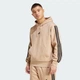 Чоловіче худі Essentials 3-Stripes Fleece adidas JX0695 (S) коричневий (4067907652691) - зображення 1