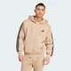 Мужская толстовка Essentials 3-Stripes Fleece adidas JX0745 (S) коричневый (4067907493317) - изображение 1