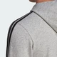 Чоловіча толстовка Essentials 3-Stripes adidas GK9034 (2XL) сірий (4064045249271) - зображення 5