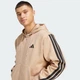 Мужская толстовка Essentials 3-Stripes Fleece adidas JX0745 (S) коричневый (4067907493317) - изображение 4