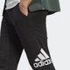 Мужские джоггеры Essentials Single Jersey Tapered Badge of Sport adidas IC9400 (S) черный (4066752146058) - изображение 4