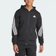 Чоловіче худі Future Icons 3-Stripes Full Zip adidas IR9159 (S) чорний (4067892693907) - зображення 1