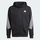 Чоловіче худі Future Icons 3-Stripes Full Zip adidas IR9159 (S) чорний (4067892693907) - зображення 7