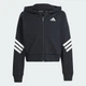 Дитяча толстовка Future Icons 3-Stripes Kids adidas JJ4847 (128) чорний (4067905888290) - зображення 6