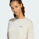 Женский свитшот Seasonal Essentials Colorpop with Embroidered Graphic adidas JZ0196 (L) бежевый (4068822104258) - изображение 5