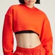 Женский укороченный свитшот adidas by Stella McCartney TrueCasuals adidas JJ2574 (L) красный (4067905295104) - изображение 4