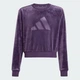 Дитячий світшот Girl Holiday Glam Cropped Kids adidas JW2437 (152) фіолетовий (4068808240833) - зображення 6