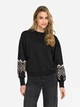 Свитшот женский ONLY 15216364-Black S Черный (5715732997874) - изображение 1