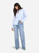 Рубашка хлопковая женская ONLY 15338944-Cashmere Blue M Голубая (5715612349700) - изображение 3