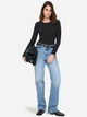 Лонгслив длинный женский ONLY 15369016-Black L Черный (5715829872084) - изображение 4