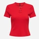 Футболка хлопковая женская ONLY 15370094-Chinese Red L Красная (5715833942971) - изображение 1