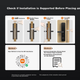 MI Smart Lock E10 Замок з паролем та відбитком пальця, інтелектуальний електронний замок для домашньої безпеки, для домашнього використання, великий дверний замок, встановлення в комплекті - зображення 1