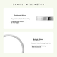 Кільце Daniel Wellington DW Classic Couple Ring Starlight Silver, розмір 60, подарунок на день народження для хлопця, DW033 - зображення 4