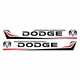 Наклейки Dodge на передние двери 72*9 см черный - изображение 2