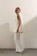 Жилет класичний двобортний з льону BL005 2605115982110 L/XL Молочний - изображение 7
