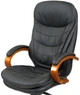 Кресло АКЛАС Валенсия Soft EX MB (Кожа LC-A Black/PU Black) - изображение 5