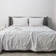 Покривало євро максі 240×260 ТЕП Soft Angora сіре, жакард, велюр, м’яке (4-04886_34647) - зображення 1