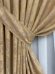 Комплект готових штор VR-Textil Жакард Sultan YL № 1205ш Медово-золотистий 100х270 см 2 шт (31-499) - зображення 5