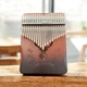 Калімба з резонатором Kalimba на 21 язичків Ручне фортепіано Темно- Коричневий з Візерунком Шляхетний Олень K-21-24TK - зображення 5