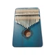 Калимба с резонатором Kalimba на 17 язычков Ручное фортепиано Синий с Узором K-17-14S - изображение 2