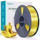 PLA-пластик Філамент Sunlu PLA Silk Plus Yellow (PLA+) для 3D-принтера - 1Кг, 1.75mm Red Шовковий Жовтий з Котушкою - изображение 1