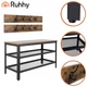 Вішалка для одягу з полицями для взуття гардероб LOFT RUHHY 27037 73х44х30 Чорний - зображення 2