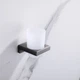 Настінна склянка для зубних щіток Koer AS-0103-07 скло графіт KR6164 - зображення 2