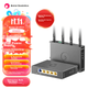 Промышленный маршрутизатор Beiruipugongying R300S 4G, питание POE, две антенны 4G, двойное резервное питание, совместимость со всеми сетями 4G, слот для SIM-карты, беспроводной Wi-Fi, удаленное управление, удаленное подключение к сети, 5 сетевых портов. - изображение 4