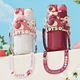 Термокружка Dishini Клубничный мишка с трубочкой Pink - изображение 11