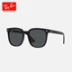 Солнцезащитные очки RayBan в квадратной оправе большого размера, эффект сужения лица, модный дизайнерский стиль 0RB4401D, подарок - изображение 4