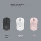 Мышь Logitech M240 Silent Bluetooth Rose - изображение 3