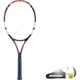 Тенісна ракетка Babolat, ракетка для початківців, тенісний тренажер для одного гравця, зоряно-червона [попередньо натягнута] - зображення 2