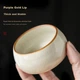 Чайник Qixuanyuan Rice Yellow Ru Kiln для заваривания чая дома, в одном чайнике, минималистичный керамический чайник в китайском стиле, чайный сервиз с подносом для сухого заваривания. - изображение 12
