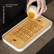 Чайник Qixuanyuan Rice Yellow Ru Kiln для заваривания чая дома, в одном чайнике, минималистичный керамический чайник в китайском стиле, чайный сервиз с подносом для сухого заваривания. - изображение 13