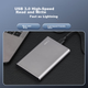 Портативный жесткий диск Xiaopan (XDISK) 500 ГБ USB 3.0, металлический корпус, серия X, 2,5 дюйма, цвет «космический серый», ультратонкий, высокоскоростной, портативный, стильный, для резервного копирования данных, стабильный и долговечный. - изображение 6